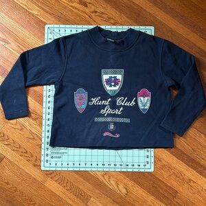 Vintage cropped Hunt Club Sport sweatshirt